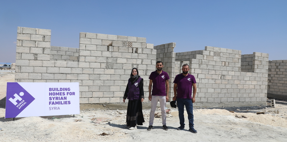 A photo of the houses we are building for Syrian refugees